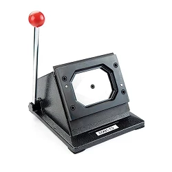 Papierstanzmaschine für rechteckige Buttons und Magnete