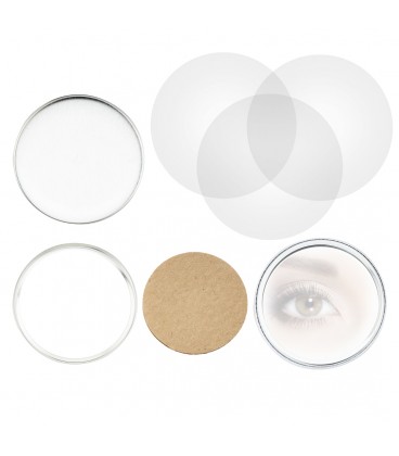 Rohmaterial für runde 75 mm-Buttons CH-Ø75