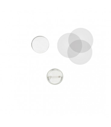 Verbrauchsmaterial runde Buttons 38 mm (x100)