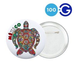 Verbrauchsmaterial runde Buttons 75 mm (x100)