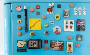 Bunte Kühlschrankmagnete